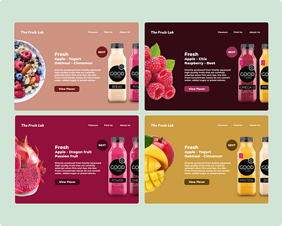 The Fruit Lab ( Sample ) branding design illustration logo ui ux vector website