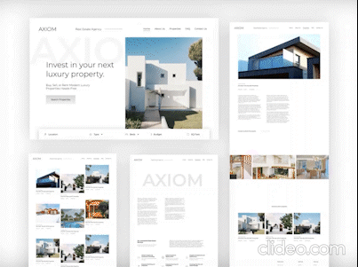 Modern Luxury Property Real Estate Agency Website Design agency website freelance web designer landing page design property market real estate realtor ui ui design ux ux design web web design web development webflow website