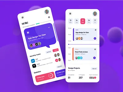 Task management app UI | Daily UI Challenge 3d app branding design designer graphic design ui uiux ux vector