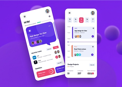 Task management app UI | Daily UI Challenge 3d app branding design designer graphic design ui uiux ux vector