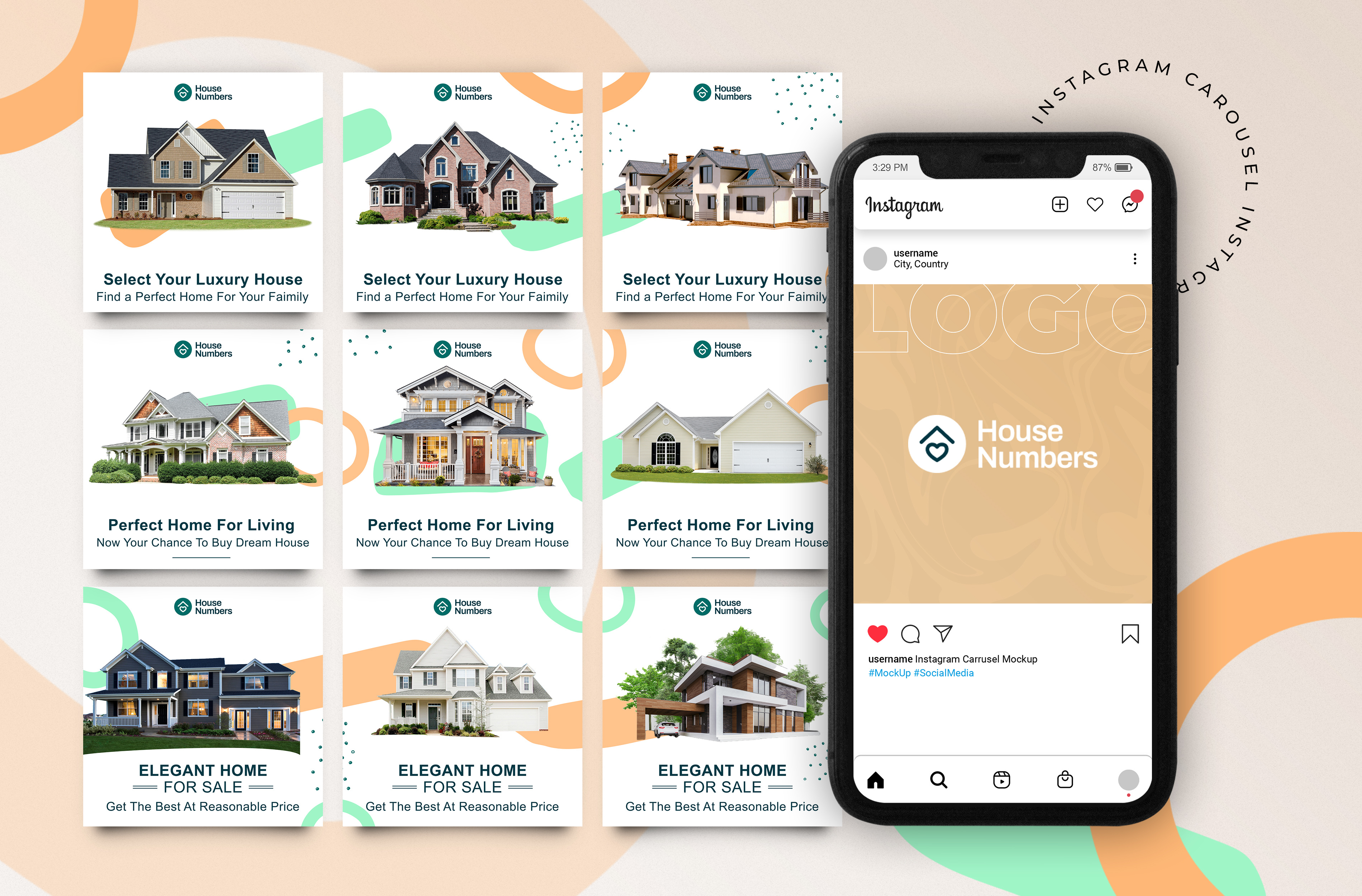 Instagram Carousel Design 3d branding design graphic design illustration logo motion graphics ui ui design vector