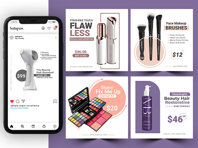 Minimal Product Social Media Post Instagram Banner Design art beauty beauty design beauty product business love lovely product luxury product makep minimals product design products social media minimal