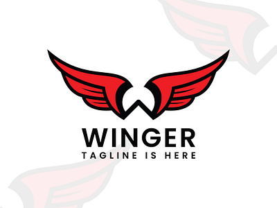 Winger – Wings Logo – W logo - Visual identity adobe illustrator adobe photoshop app icon app logo best logo brand indentity branding corporate branding gradient logo grid logo logo logo design logo folio logo mark modern logo nft tech logo wings wings logo