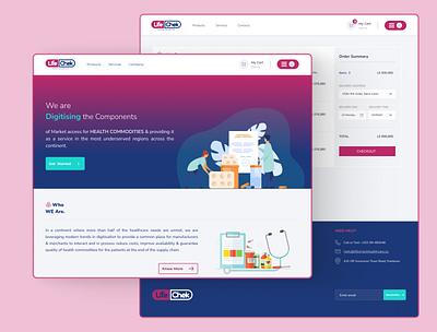LifeChek Pharmaceutical E-Commerce 🇸🇱 ecommerce product design ui ux design