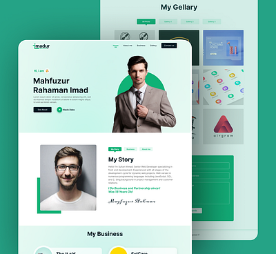 Personal Website Design 2023 app branding design education graphic design illustration logo new ui vector website website design