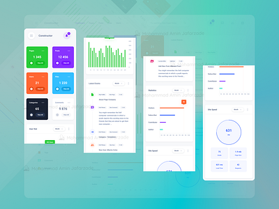 Admin dashboard (mobile) app design figma responsive ui uiux web design