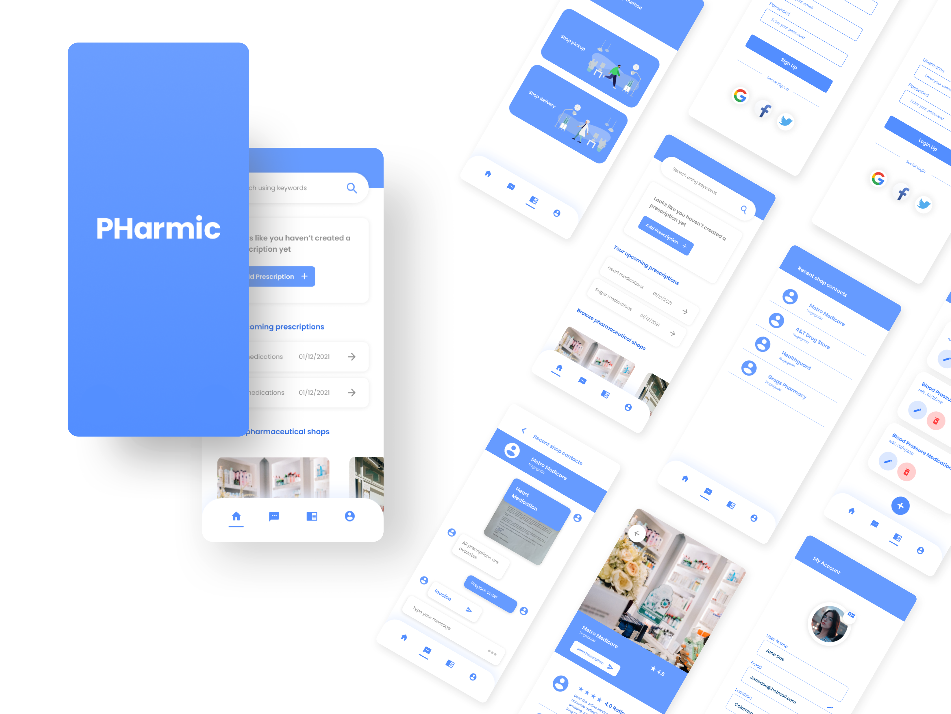 "Pharmic" Mobile Application UI Design design mobile app design mobile ui design product design ui ui design ux design