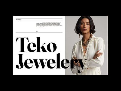 TypoMonday Week N° 21 - 02 design editorial fashion interface jewelry layout minimalistic typography typomonday webdesign