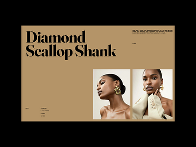 TypoMonday Week N° 21 - 03 design editorial fashion interaction interface jewelry layout minimalistic typography webdesign