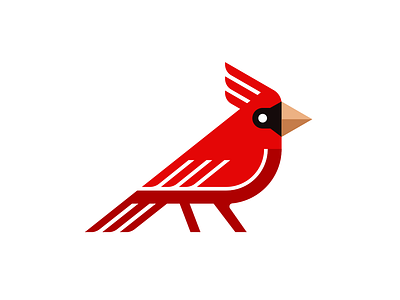 Cardinal bird bird brand branding cardinal design elegant graphic design illustration logo logo design logotype mark minimalism minimalistic modern sign