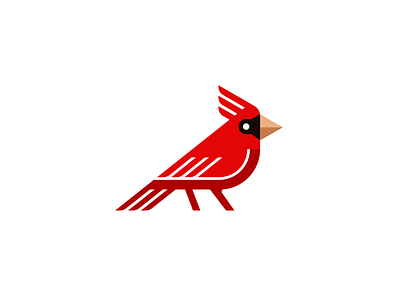 Cardinal bird bird brand branding cardinal design elegant graphic design illustration logo logo design logotype mark minimalism minimalistic modern sign