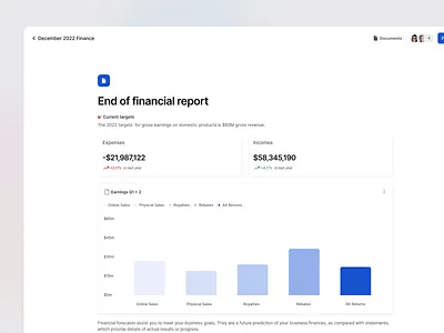 Stratis UI - Document chart clean design details doc document file graph interface manage minimal project rich settings text ui ui design ux ux design web
