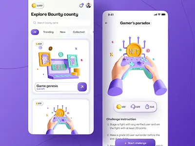 Game app app blockchain branding dashboard design game illustration logo minimal nft ui uidesign ux
