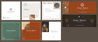 Alma Mater - Brand Exploration branding graphic design layout social network