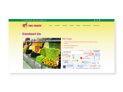 PKC Fruits brand branding codeappam design elementor fruits motion graphics products list simple design ui uui ux web webdesign webdevelopment website websitedesign websitework wordpress