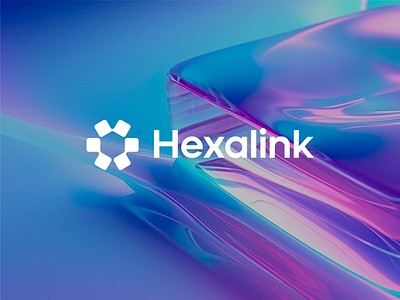 Hexalink logo concept blockchain branding conected crypto cryptocurrency cube fintech hex hexagon icon link linked logo mark negative space smart squares tech web3