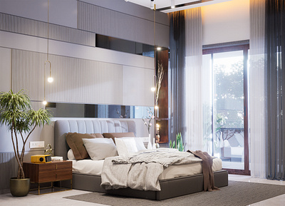 Modern Bedroom Interior 3d bedroom interior interior design modern bedroom design visualisation