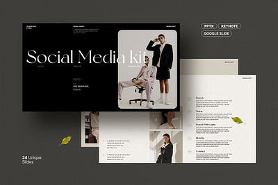 Social Media Kit_Template #1 app branding design graphic design illustration logo typography ui ux vector