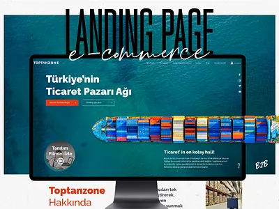 E-Commerce Landing Page | UI / UX Design | Web Design app design graphic design typography ui ux