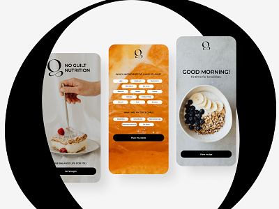 No Guilt Nutrition - Mobile based app app design figma graphic design product design ui ux wellness