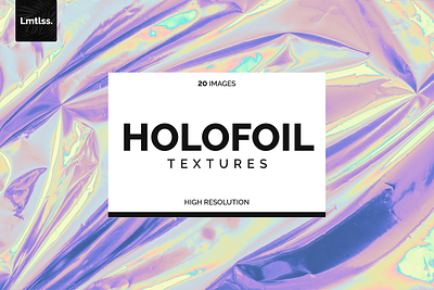 20 Holographic Foil Textures branding design foil futuristic gradient holographic texture