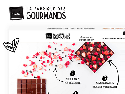 Ecommerce Food chocolate - Website design branding design illustration logo ui ux