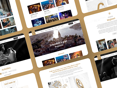 Website design for Trogir Tourist Board agency branding design ui web