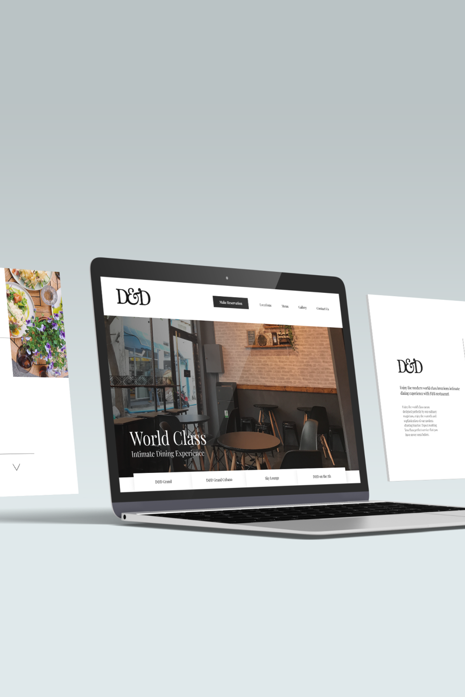 Fine Dining Restaurant Website Redesign design hotel landing page design restaurant service industry typography ui ux ux design web web design website