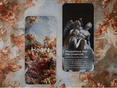 Heart — museum mobile app app ar art design minimalism mobile museum ui ux