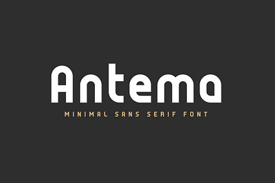 Antema Font display font graphic design minimal sans