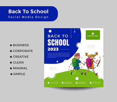 Back To School Social Media Post Design right way to learn