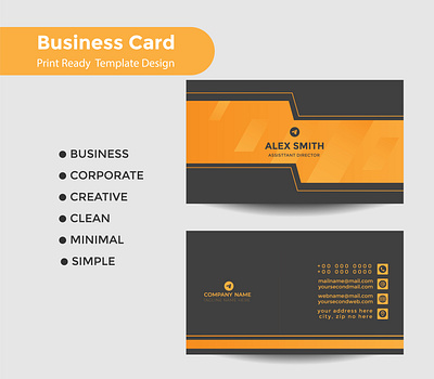 Business Card Print Ready Design Template