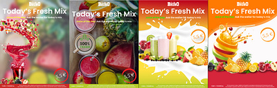Fresh Juice Flyer flyer fresh fresh juice graphic design juice juice flyer