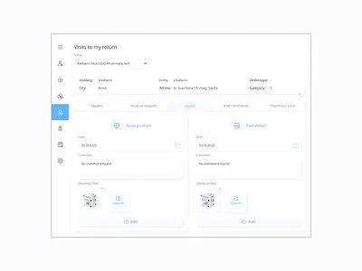 Medical CRM admin branding catalogue crm design doctor drugs health healthcare management medecine pharmacy pills products sales statistics store ui ux web