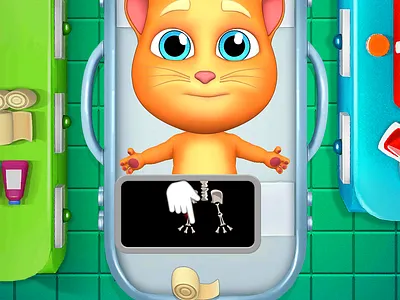 Talking Cat Tommy 3d animation graphic design