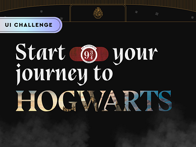 Hogwarts Express UI concept christmas harry potter hogwarts magic new year ui uichallenge uiux webs wizard
