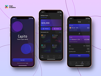Ewallet App designs, themes, templates and downloadable graphic ...