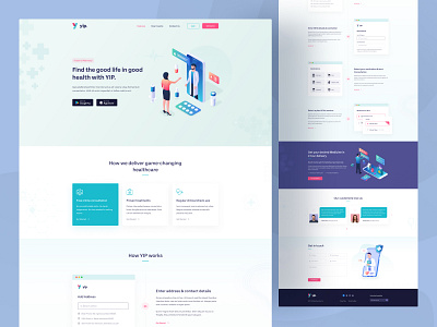 YIP - Medical and Pharmacy Landing Page Design halal design development health healthcare landing page landing page design medical and pharmacy medical care medical landing page medical website landing page medicine medicine landing page pharmaceutical pharmacy landing pharmacy website landing page supplements telemedicine treatment