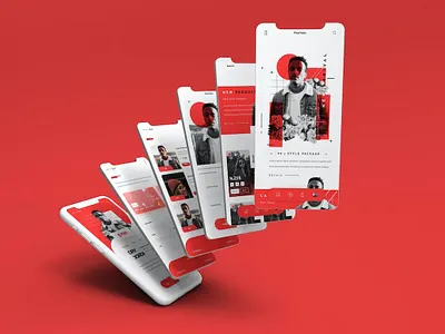 Fearless - Fashion UI Kit Design branding design graphic design illustration motion graphics typography ui ux