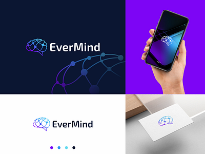 EverMind app branding design graphic design illustration logo typography ui ux vector