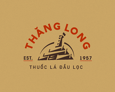 Tobacco logo Hanoi landmark - Thuoc la Thang Long branding design graphic design hanoi illustration logo mythology thanglong tobacco typography ui ux vector