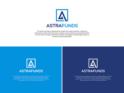 AstraFunds Logo: Modern Financial Brand Identity Design astrafunds astrafunds logo finance industry financial logo financial services investment branding logo design modern logo professional identity