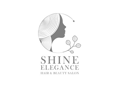 Shine Elegance - Hair and Beauty Saloon branding design graphic design ill illustration logo typography vector