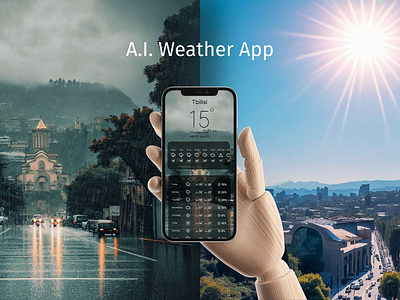 A.I. Weather App app design ios ui uidesign uiux ux weather