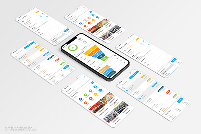 Mobile UI/UX for a Business Inteligent APP branding design graphic design illustration typography ui ux vector xd