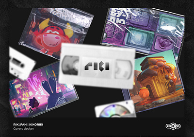 RIKI.FAN. Сovers design animation branding cartoon cover cover design design graphic design illustration music youtube