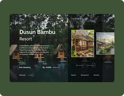 [Home Page Website UI] Staycation design ui website