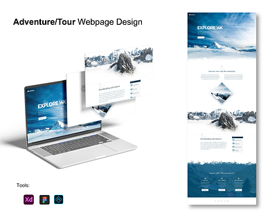 AdventureTour Webpage Design webpage