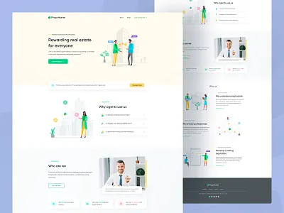 ProprHome - Rewarding Real Estate Agency apartement architecture building creative home page house properties property property managemenet real estate real estate agency real estate website realestate residence ui uiux ux website design