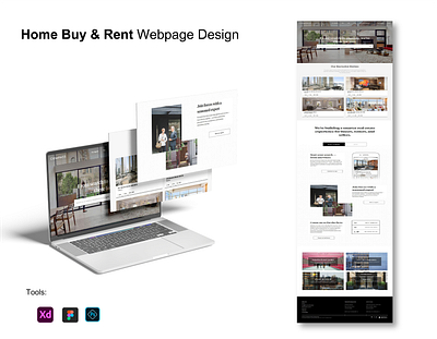 Home Buy & Rent Webpage Design uiux website